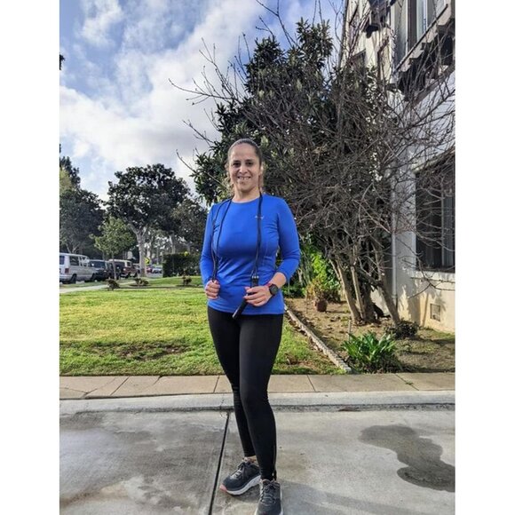 Women’s Thermal Fleece Long Sleeve Top with Zip Pocket for Running & Outdoors - Picture 9 of 9